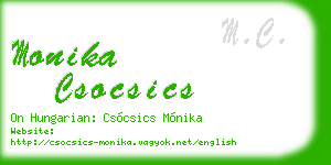 monika csocsics business card