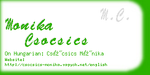 monika csocsics business card
